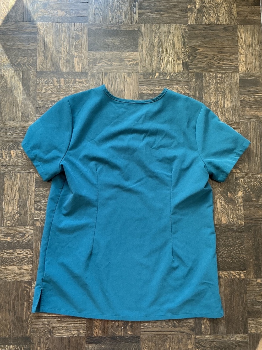 Figs Catarina One-Pocket Scrub Top in Caribbean Blue - Picture 2 of 3